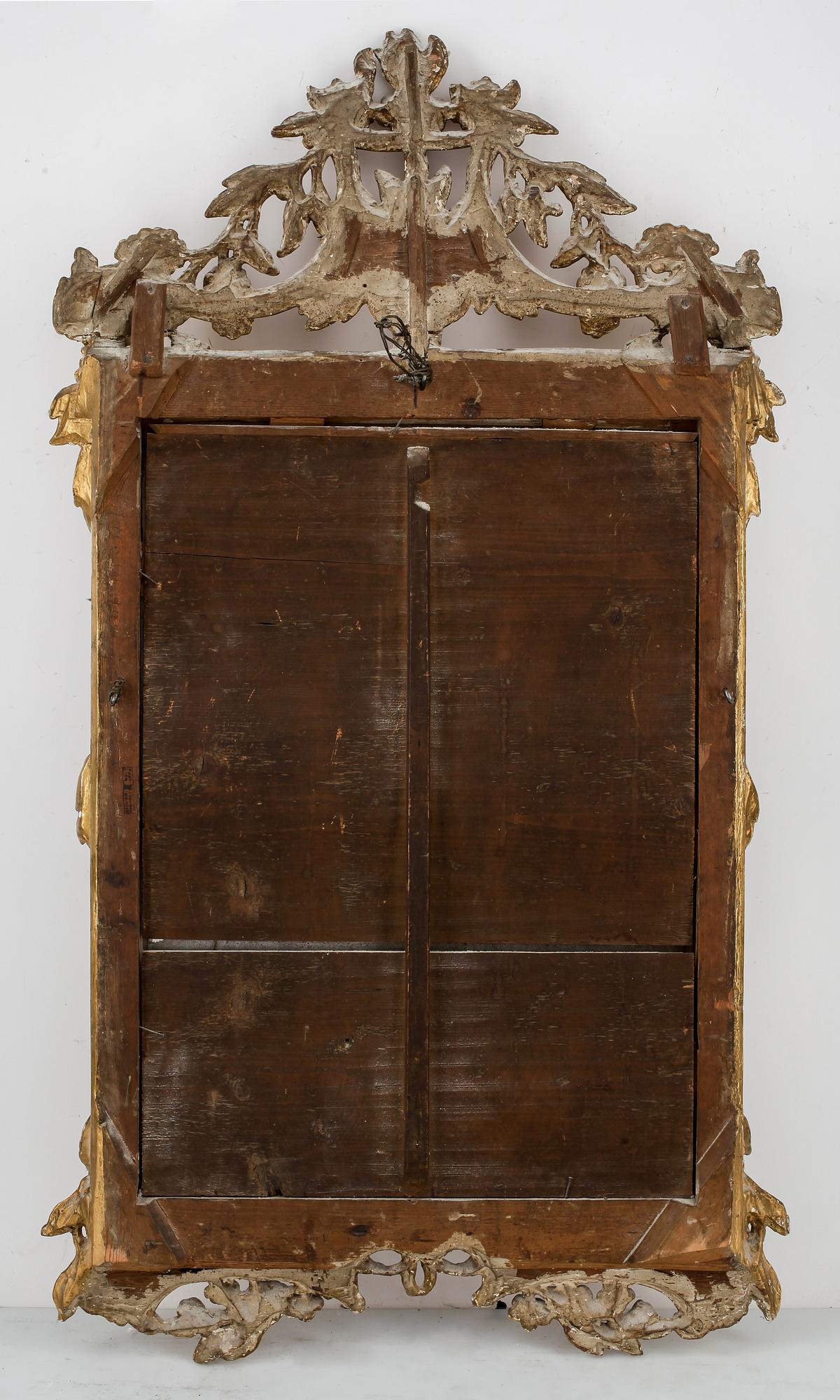 SPEGEL, av Nils Sundström (spegelmakare i Stockholm 1754-1781).