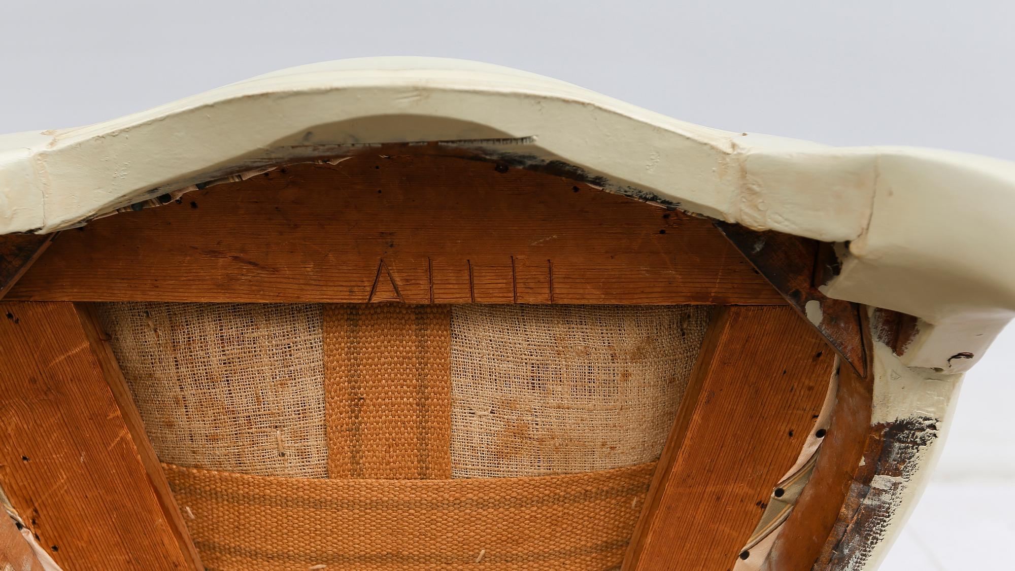 STOLAR, 1 par, senbarock, 1700-talets andra hälft.