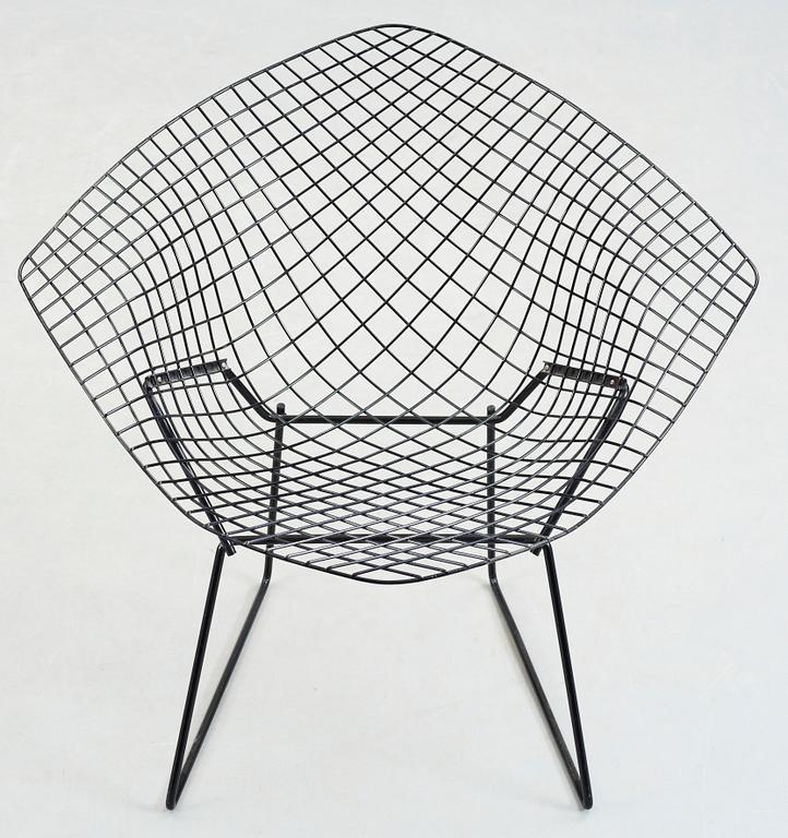 FÅTÖLJ, "Diamond chair", Harry Bertoia, modellen formgiven år 1952.