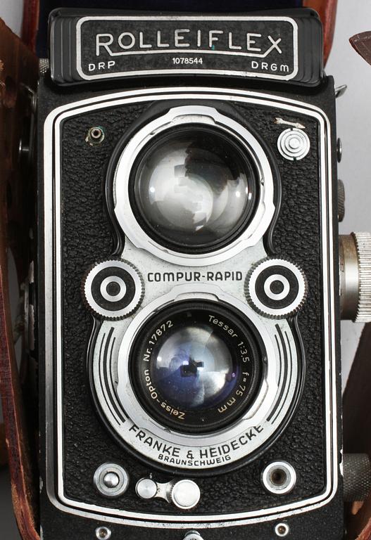 KAMERA, Rolleiflex, Franke & Heidecke, Braunschweig, 1900-talets mitt.