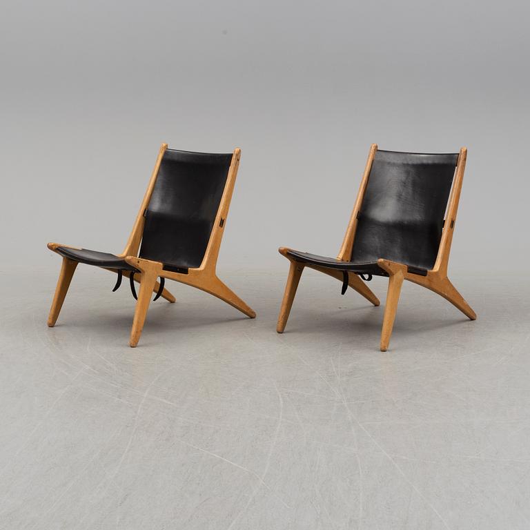 ÖSTEN KRISTIANSSON, "Vilstol / jaktstol 204" fåtöljer, ett par, Luxus Vittsjö, 1900-talets andra hälft.