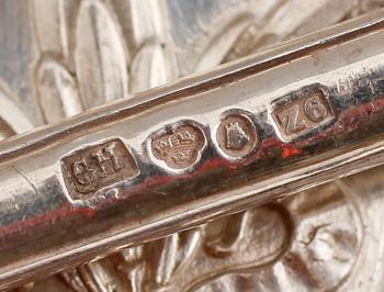 MATSKEDAR, 16 st, snarlika, silver, svenska stämplar, tidigt 1900-tal. Vikt ca 1039 gram.