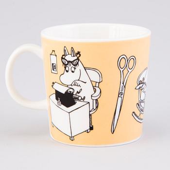 MOOMIN-MUG, porcelain, 'Office', Moomin Characters, Arabia 1996-2002.