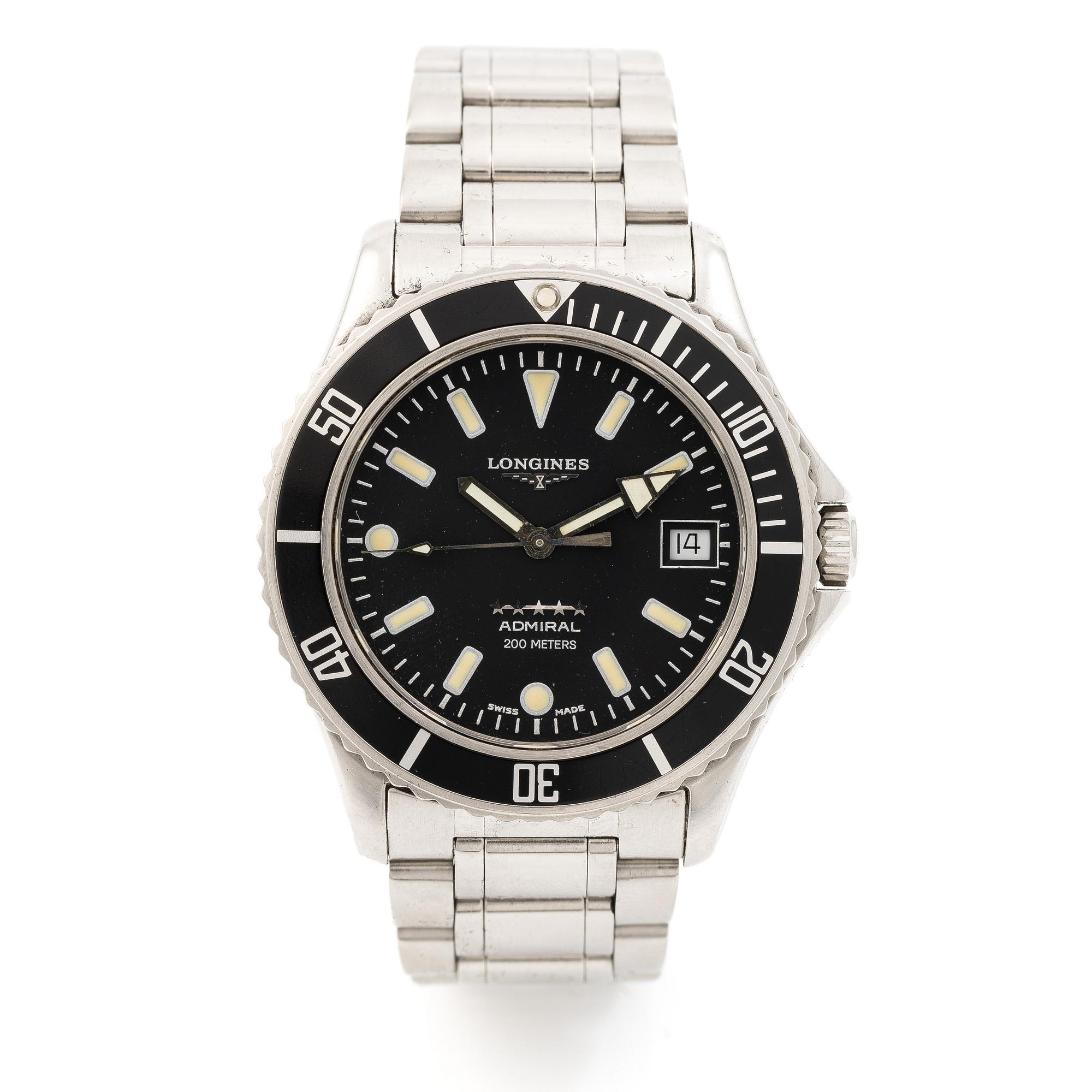 Longines, Admiral 5 Star Diver, armbandsur, 38 mm.