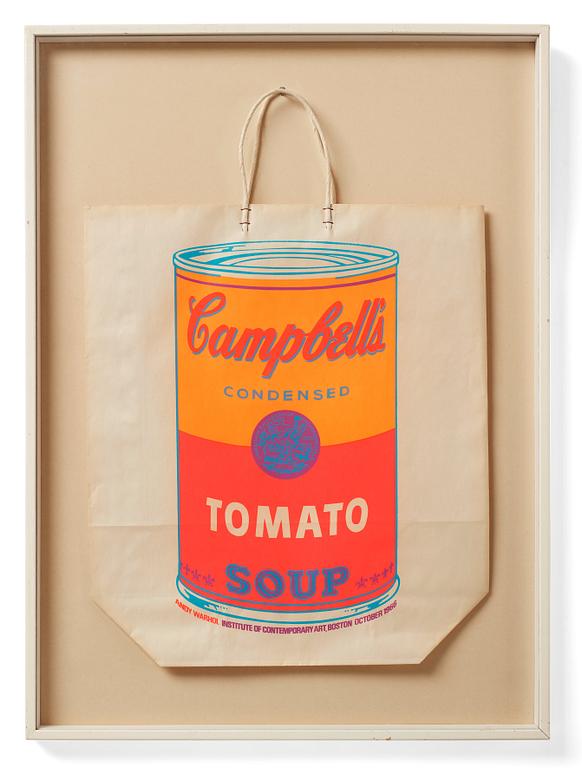 Andy Warhol, "Campbell's soup can (Tomato)".