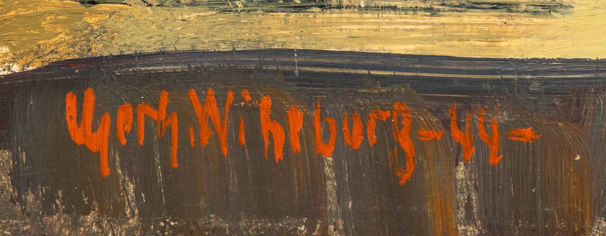 Gerhard Wihlborg, Vid fönstret i ateljén.