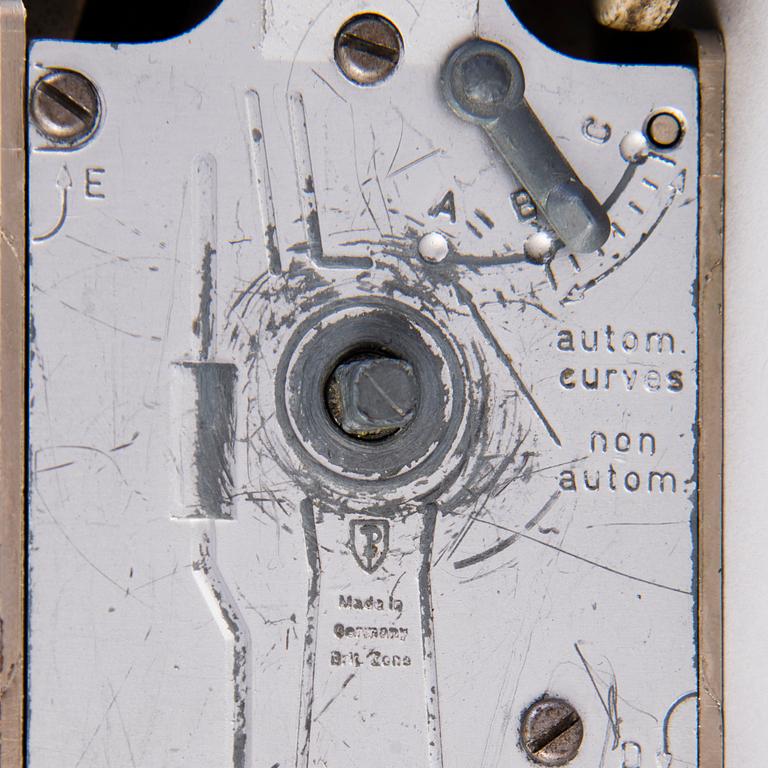 Two mid-20th century toy cars, chromed metal and wood.