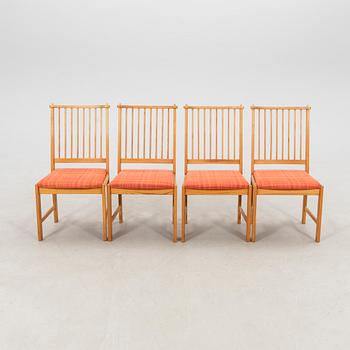 Yngve Ekström, four "Furubo" chairs by Swedese, late 20th century.