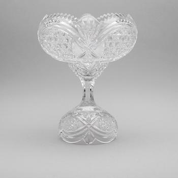 SKÅL PÅ FOT, glas, 1900-talets mitt.