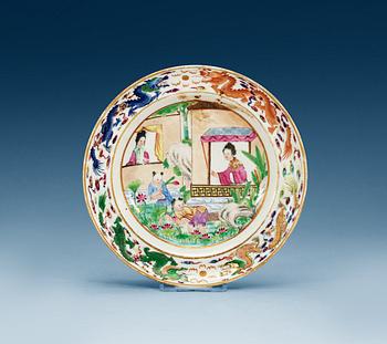 1496. A set of eight Canton famille rose dishes, Qing dynasty, 19th Century.