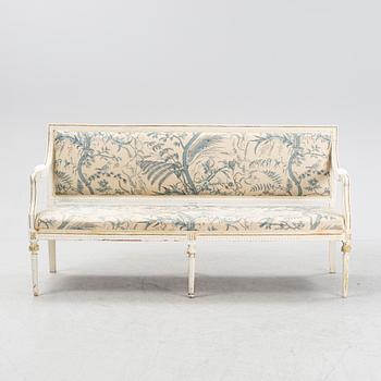 A late gustavian sofa, early 19th century.