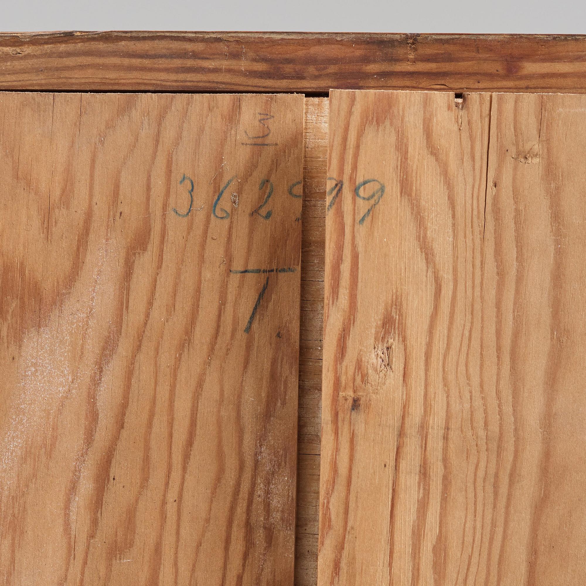 Axel Einar Hjorth, a stained pine 'Lovö' cabinet, Nordiska Kompaniet, 1930s.