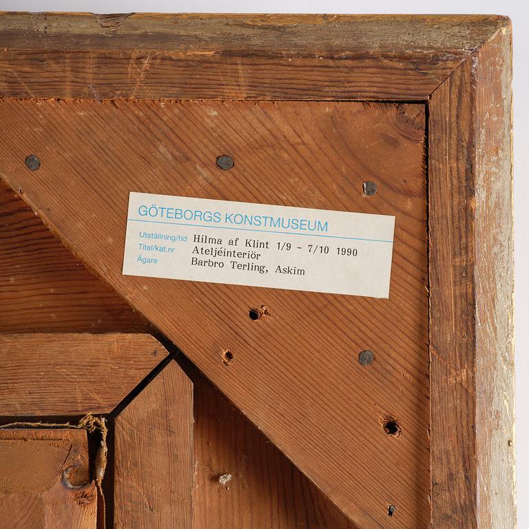 Hilma af Klint, Studio interior.