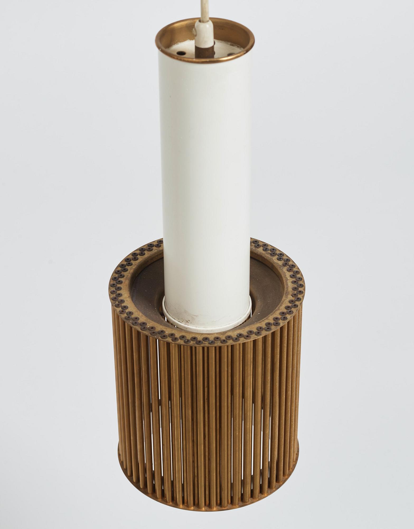 Alvar Aalto, a pair of ceiling lamps, model "A 111", Valaistustyö, Finland, 1950s.