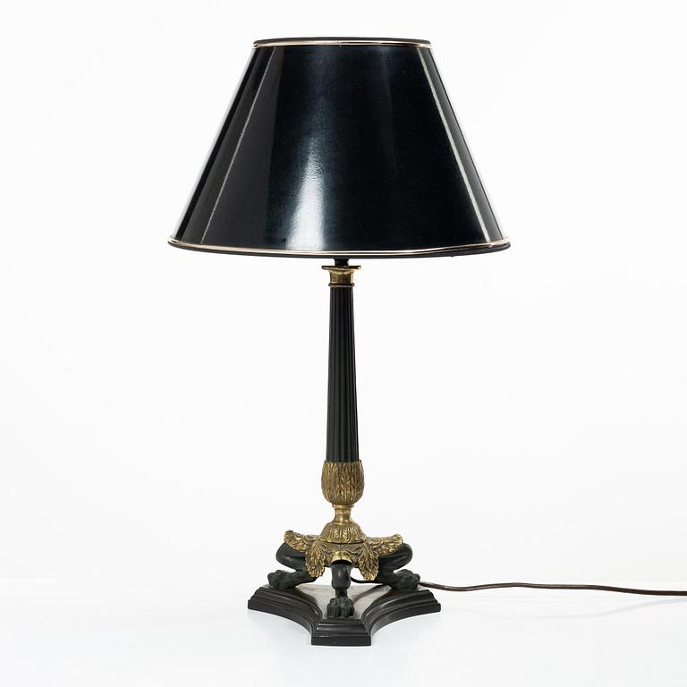 Table lamp, Empire style, 20th century.