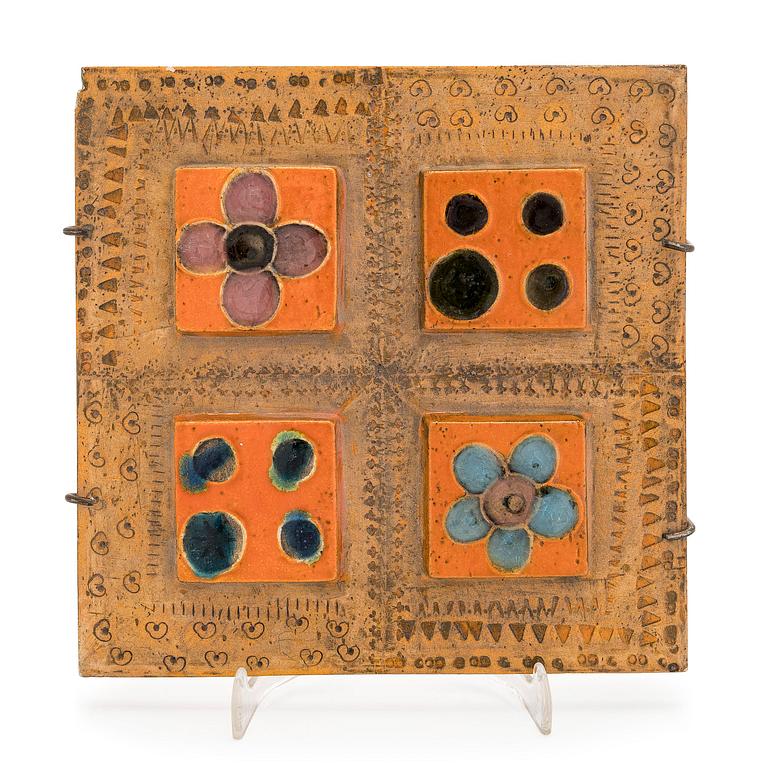 Rut Bryk, Relief, stoneware, signed BRYK.