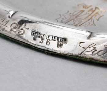 KANDELABRAR, 1 par, swedish grace, nysilver, CG Hallberg, 1920-tal.