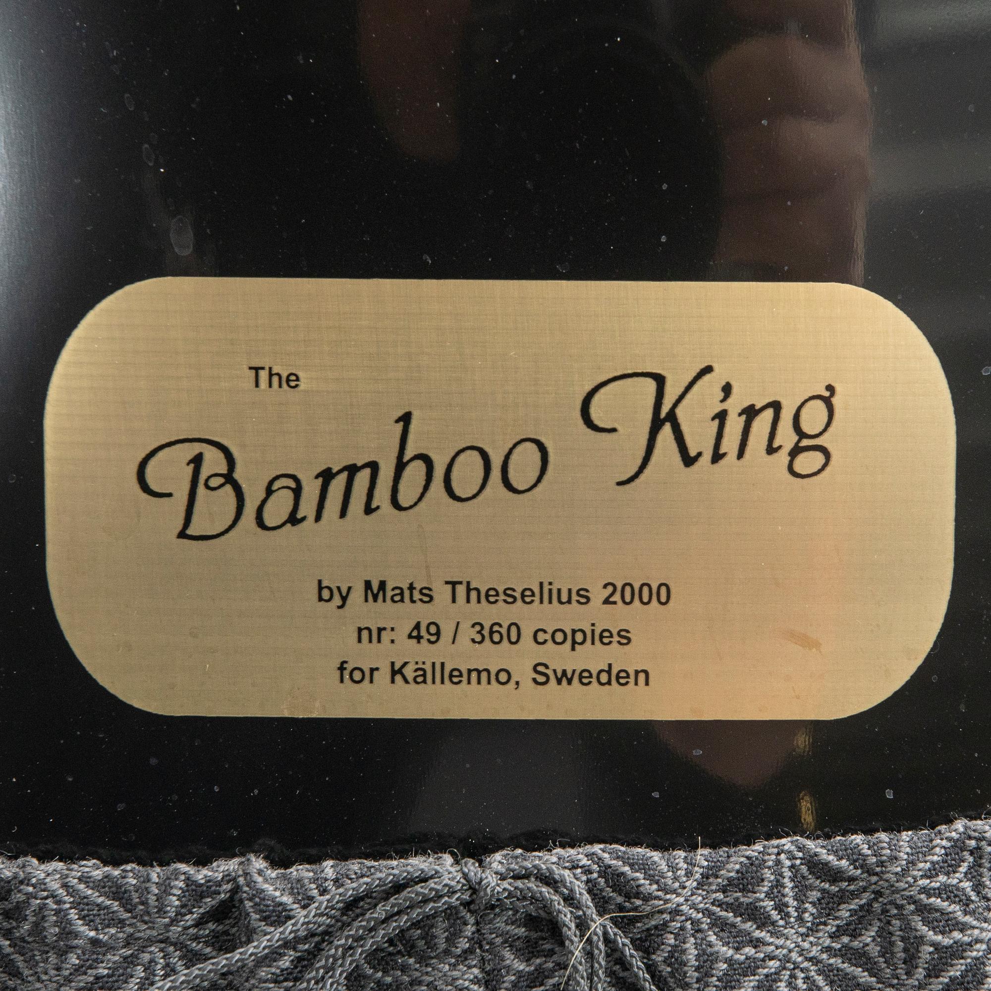 Mats Theselius, armchair, a pair, "Bamboo king", Källemo AB, Värnamo, 8/360 and 49/360.