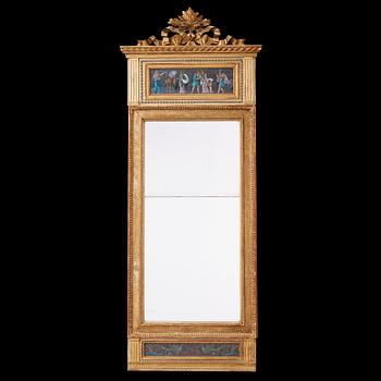 575. A late Gustavian circa 1800 mirror.