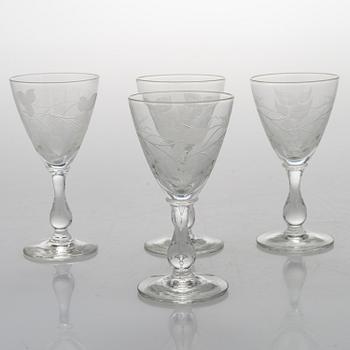 A 84-piece 'Savoy' glasswear, 1940s.