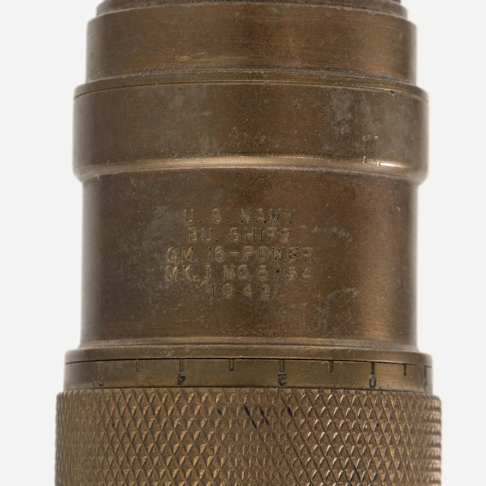 1942 U S Navy Spyglass Quartermaster Mark I.
