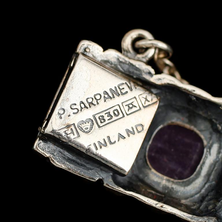 ARMBAND, silver, Pentti Sarpaneva, Finland 1975. Vikt ca 45 gram.
