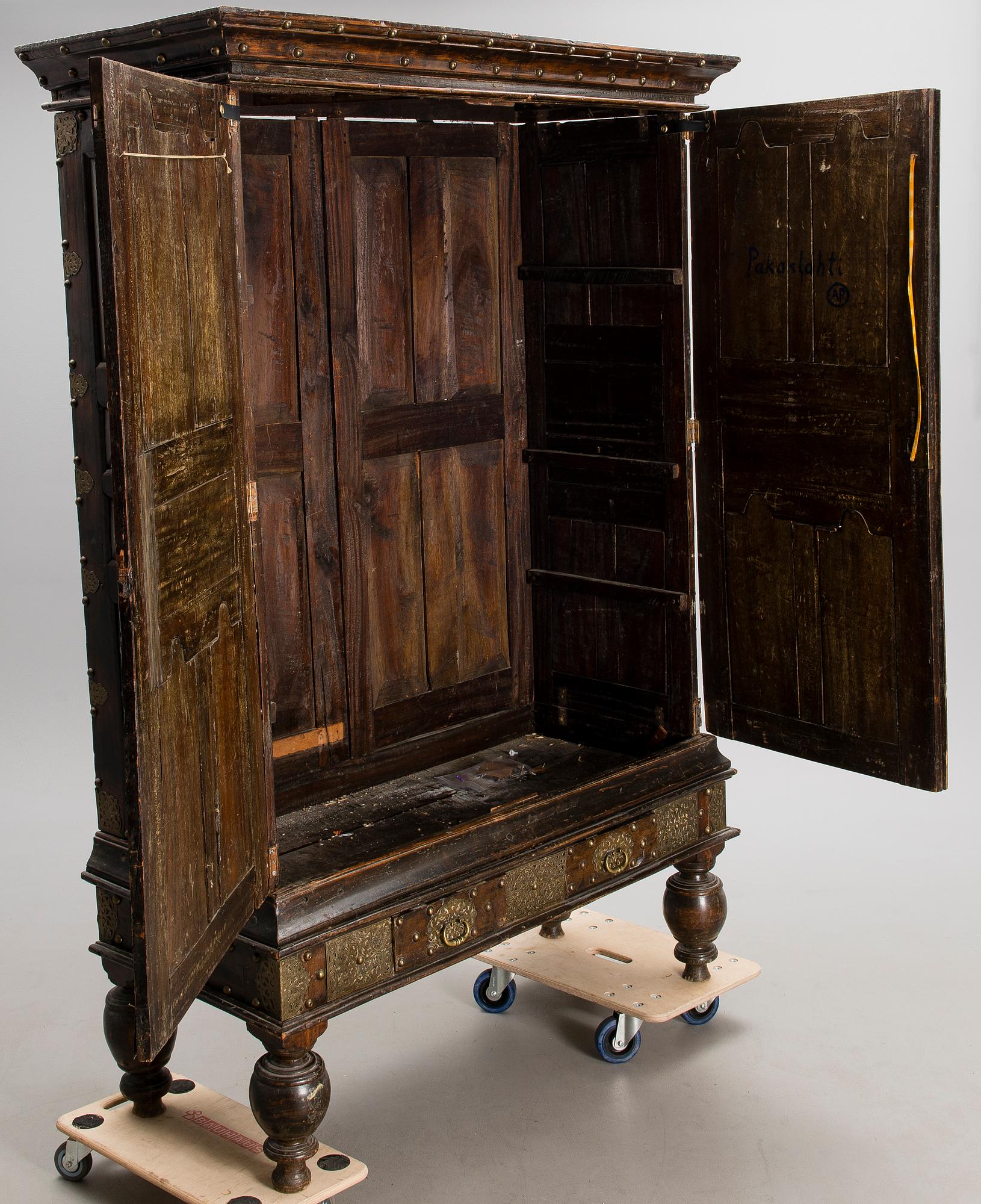 CABINET / WARDROBE, Indo-Portuguese style, India late 19th and early 20th centuries.