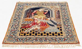 Matta, Isfahan, Old, Ca 150 x 105 cm.