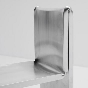 David Taylor, stol, unik, "Aluminium Chair", Studio Mellösaverken, Sverige, 2025.