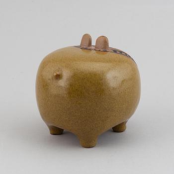 置物 Lisa Larson STORA BULLDOG Lisa Larson, figurin, stengods, 