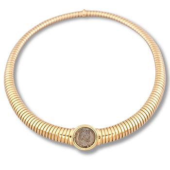 114. Bulgari, COLLIER, Bulgari, "Tubogas", 18K guld. Paris, Frankrike.