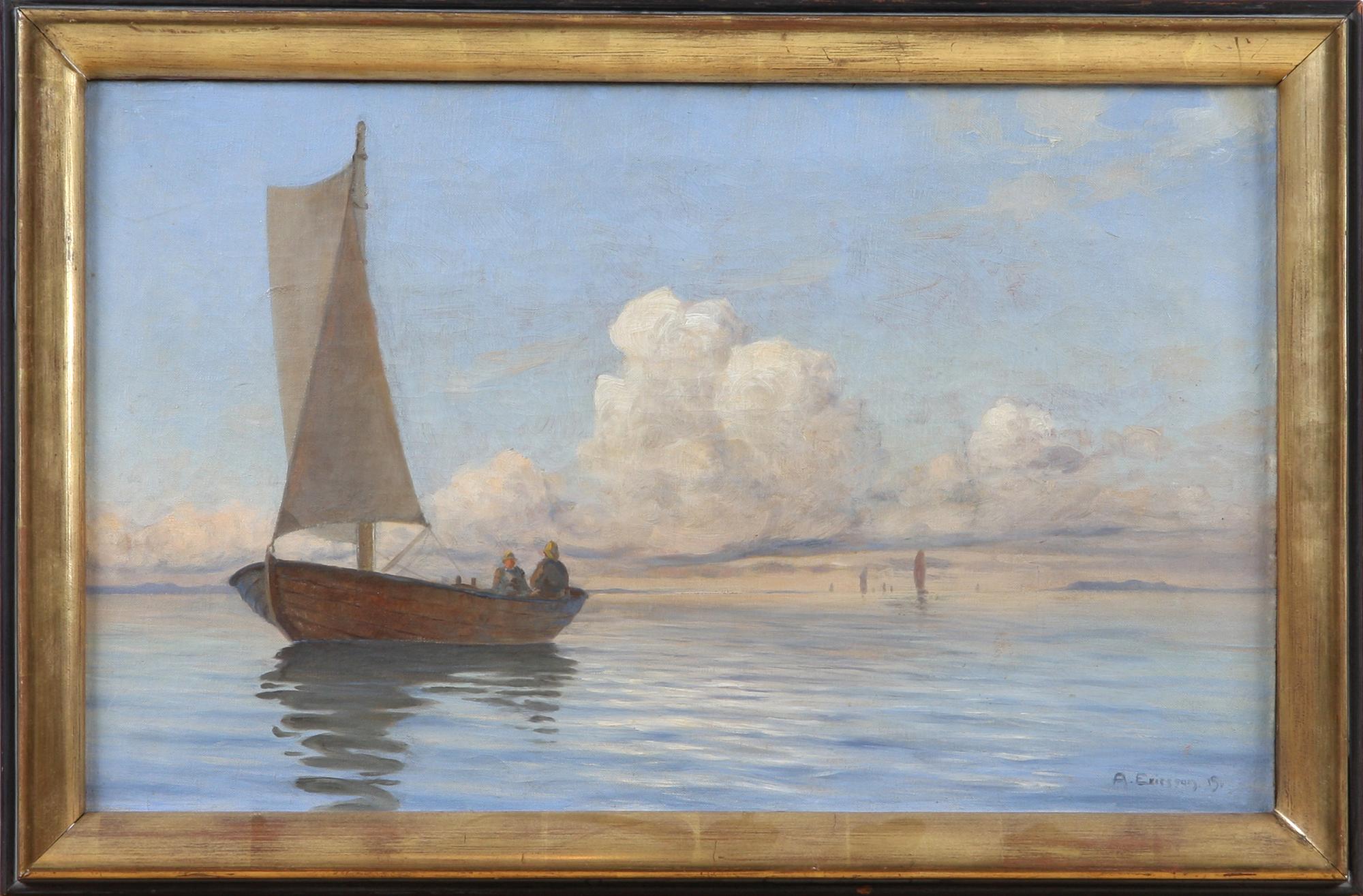 OKÄND KONSTNÄR, olja på duk, sign.