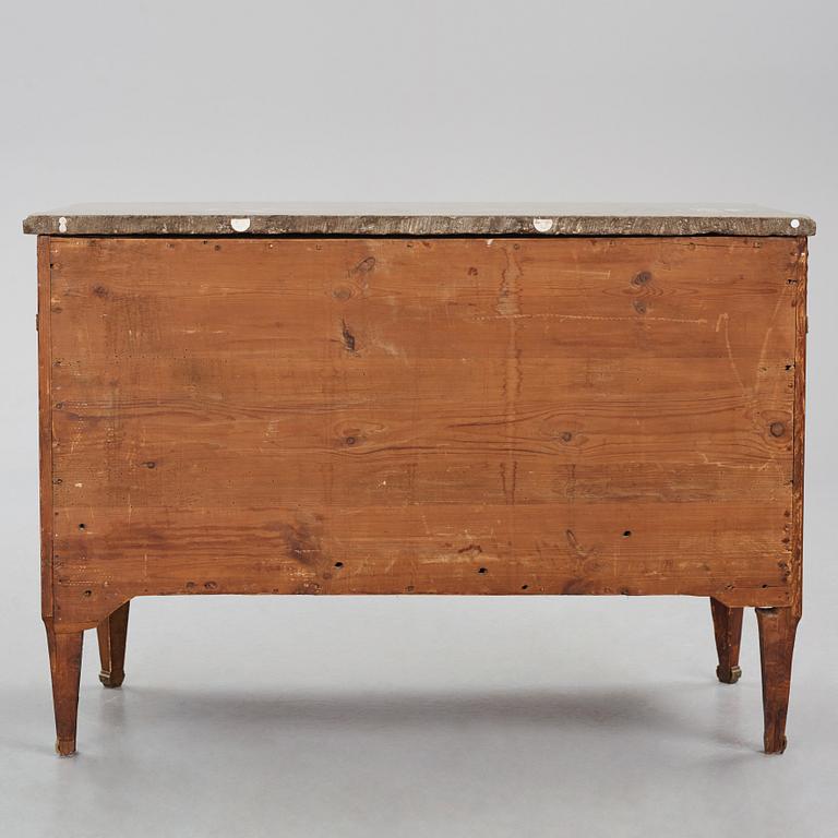 A Gustavian marquetry and gilt brass-mounted commode by J. Neijber (master 1768).