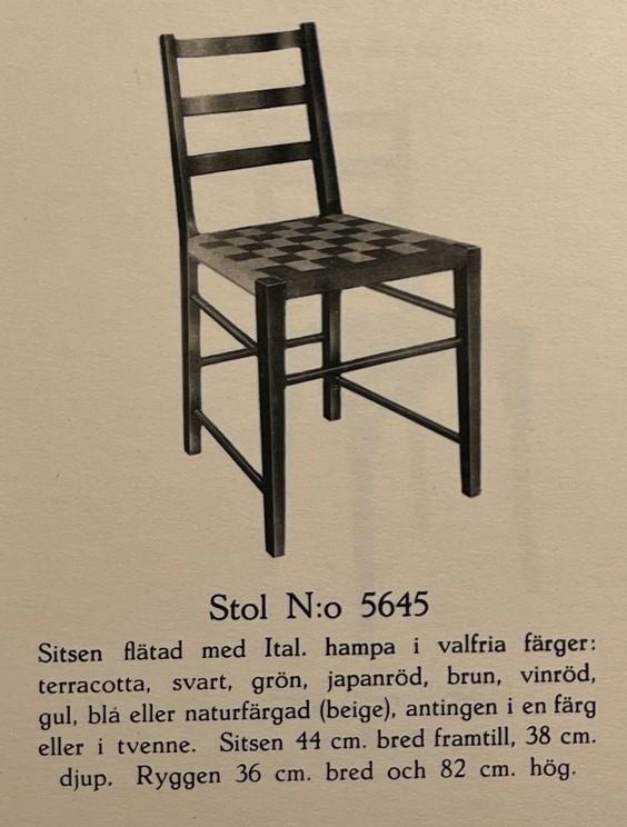 Gemla, stolar, ett par, modell "5645", Diö, 1930-tal.