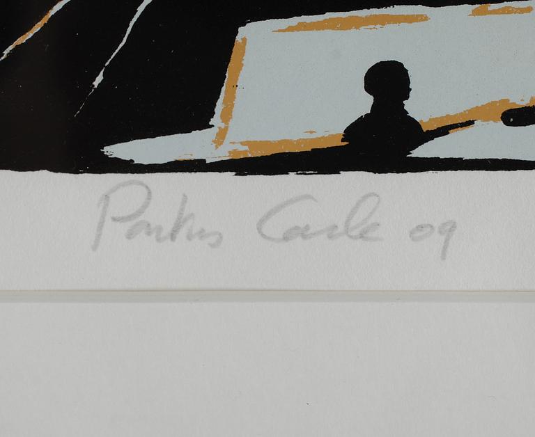 PONTUS CARLE, färglitografi, signerad och daterad 09, numrerad 2/37.