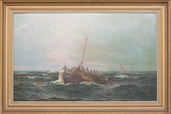 JOHAN OSSIAN-ANDERSSON, olja på duk, sign Th. Sandström, dat 1929.