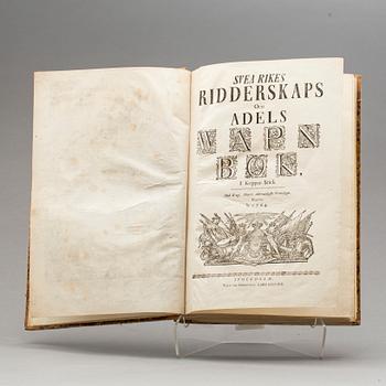 BOK, "Svea rikes Ridderskaps och Adels vapenbok", Stockholm 1764.