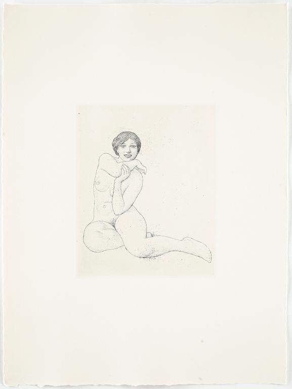 CARL LARSSON, efter, etsningar, 6 st, osign, tryckta 1983 hos Hjert & Hjert, från originalplåtar, numr. 65/360.
