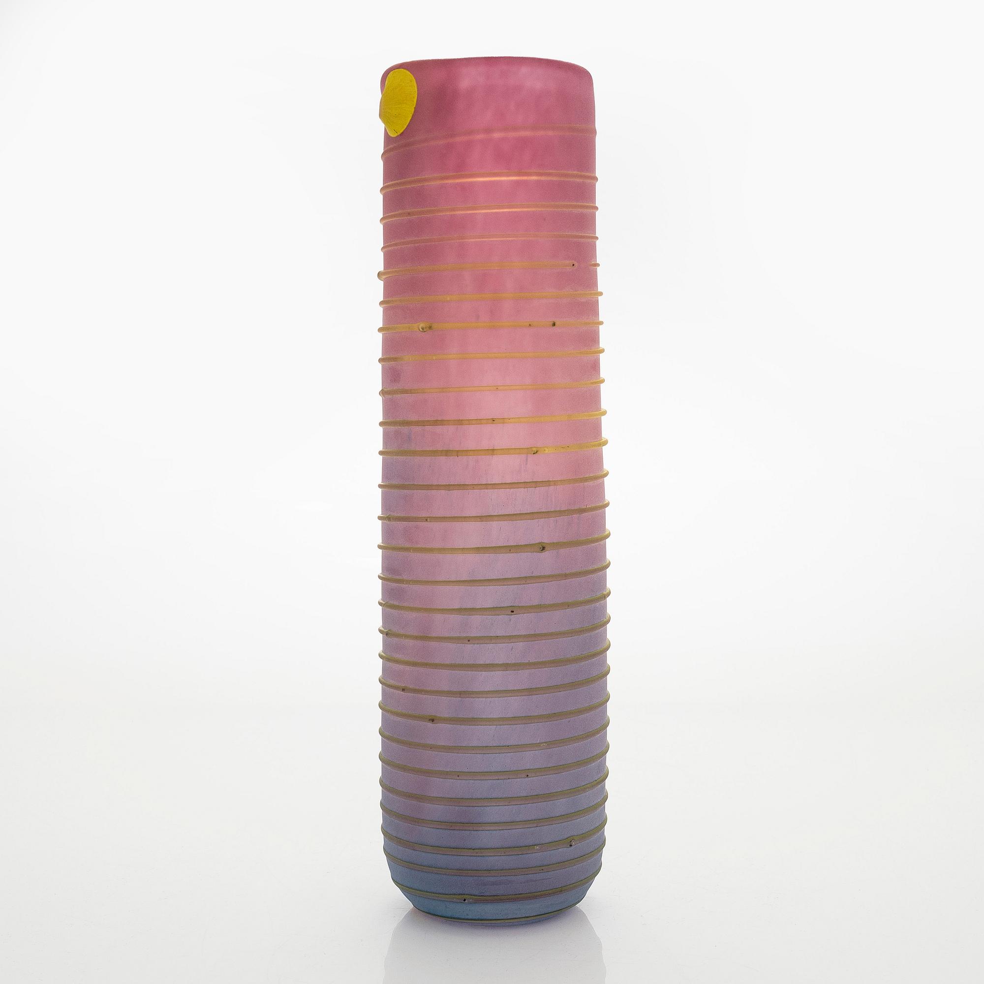 Tiina Nordström, an art glass signed Tiina Nordström, Nuutajärvi 1994.