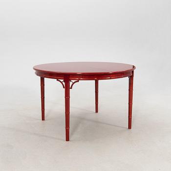 A seven-piece dining suite by Miranda of Sweden, second half of the 20th century.