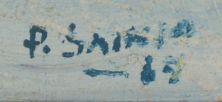 PAAVO SAINIO, olja på masonit, signerad och daterad -65.