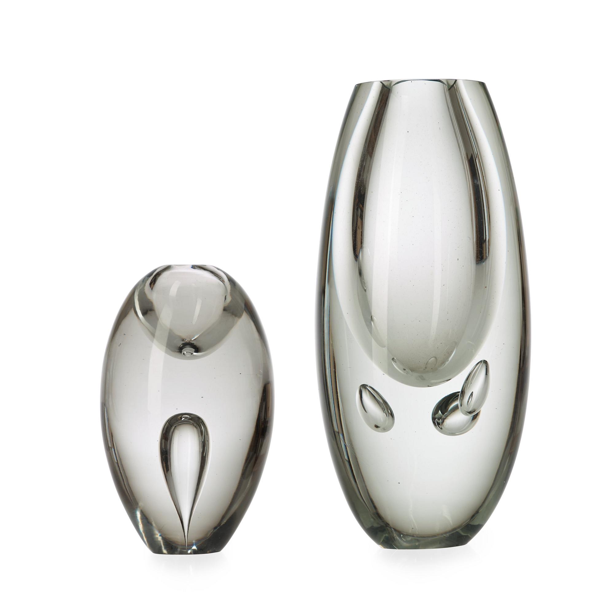 TIMO SARPANEVA, vas, "Claritas" och skulptur, modell 3575,  Iittala, Finland 1986 och 1956.