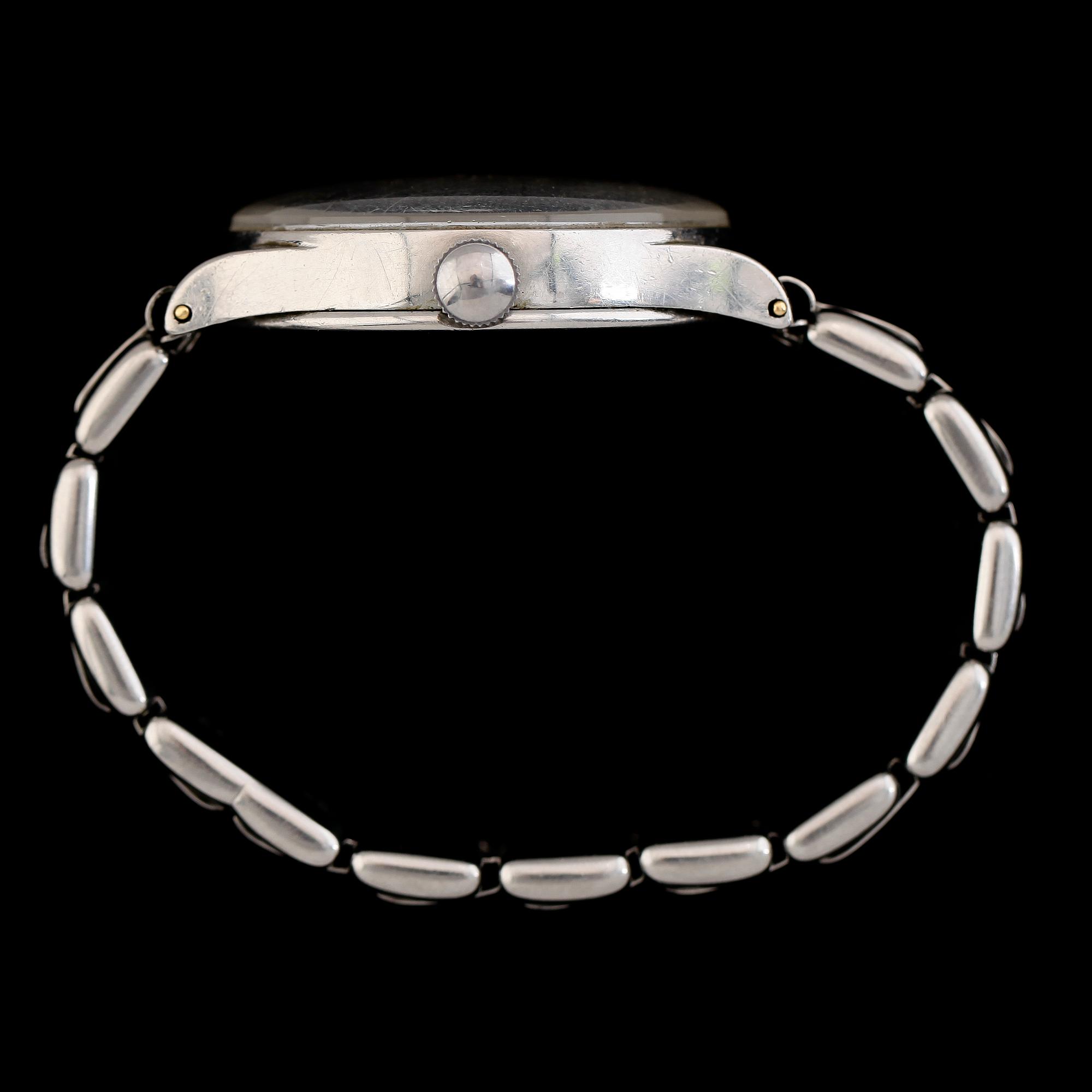 ARMBANDSUR, stål, Omega, 1900-talets mitt.