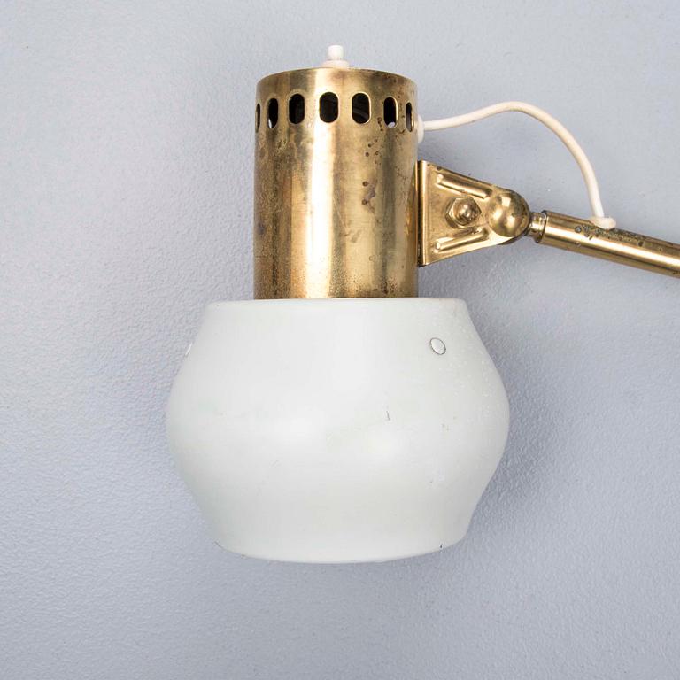 BORDSLAMPA / VÄGGLAMPA, Ilmari Tapiovaara, Metallikolmikko Oy, 1960-tal.