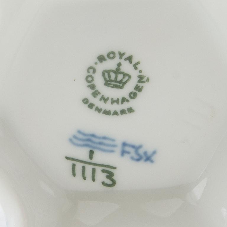 Sugar Bowls 2 pcs and Cream Jug "Musselmalet" Royal Copenhagen Denmark Porcelain.