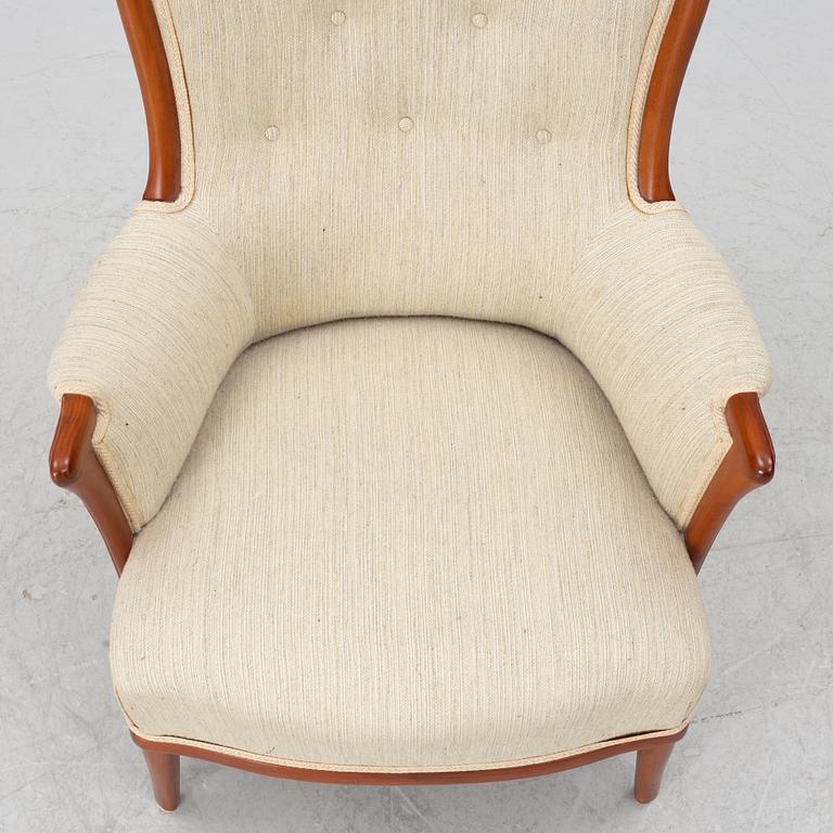 Carl Malmsten, fåtölj, "Vår Fru", O.H.Sjögren, 1900-talets andra hälft.