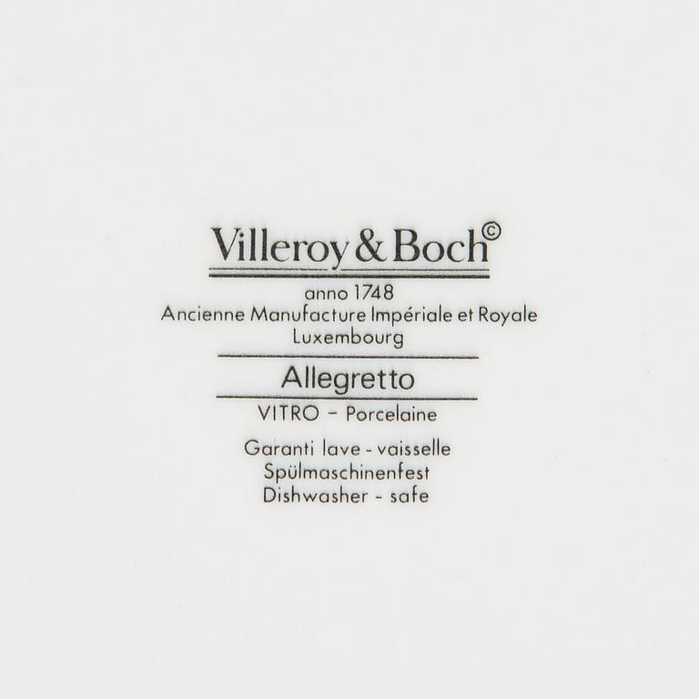 Matservis, 193 dlr, "Allegretto", Villeroy & Boch, vitroporslin.