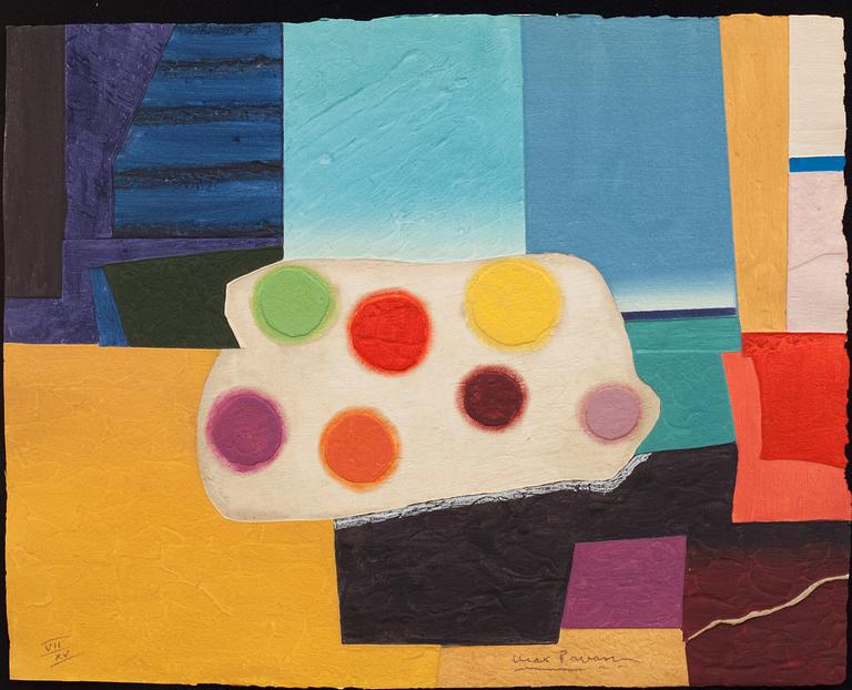 MAX PAPART, carborundum. Signerad och numrerad VII/XV.
