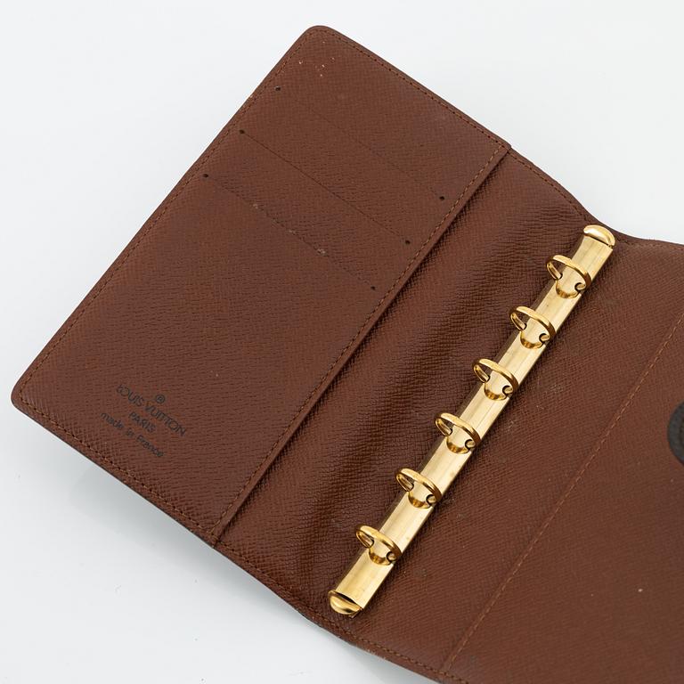 Louis Vuitton, A monogram canvas 'Ring Agenda Holder'.