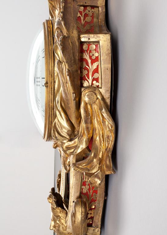 VÄGGPENDYL, av André Hessén. Frankrike, 1770/80-tal. Louis XVI.